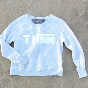 Tommy Hilfiger Retro Sport Crop Sweatshirt Thumb Holes Large